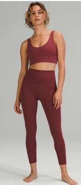 Lululemon Align A/B Cup‎ Sports Bra Women's Size 2 Mulled Wine Pilates Princess Photo 0