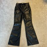 Ultra High Rise Flare Vegan Leather Pants Photo 0