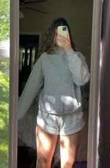Aritzia Cozy Fleece Perfect Hoodie grey Photo 0