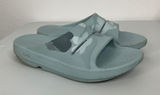 OOFOS OOahh Sport Flex Recovery Slides Blue Camo‎ Mens 6 Womens 8 EU 39 Sandals Photo 0