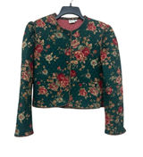 Vintage Vera Bradley Greenbriar Quilted Floral Cotton Crop Jacket Size L Photo 0