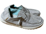 HEYDUDE Wendy Gray Chambray Slip On Loafers Women's Size 8 Lightweight Comfort Photo 0