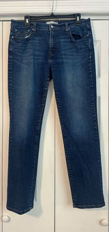 Levi's 505 Straight Leg Women's Jeans - Dark Indigo Blue Photo 0