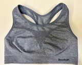 Reebok Heather Gray Seamless Racerback Sports Bra - Size Large Photo 0