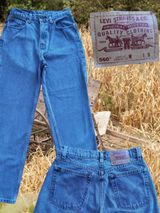 VTG 90s Levi's 560 Loose Fit Straight High Rise Jeans USA Size 9 JR S (27x31) Photo 0