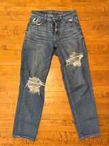 American Eagle Mom Straight Distressed Jeans Photo 0