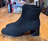 Vivaia womens knit square toe sock ankle boots black 39 US 8.5 Photo 0