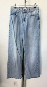 We The Free Free People Light Wash Wide Leg Carpenter Jeans Blue Size 26 Photo 0