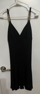 ABS Allen Schwartz sexy little mini black dress size small petite Photo 0