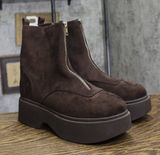 Wild Fable Womens Honor Boots Faux Suede Platform Combat Boots Dark Brown 9M Photo 0
