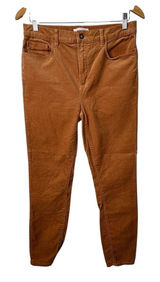LOFT Corduroy Pants High Waist Golden Tan Brown‎ Comfort Women Size Large Photo 0