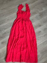 Abercrombie & Fitch Red Maxi Sun Dress Photo 0