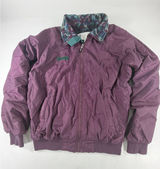 Vintage Columbia Sportswear Purple Fleece Lined Bomber Jacket Womens XL Photo 0