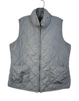 Market & Spruce‎ Grey Quilted Zip Up Vest Mock Neck WECSH004 Womens XL Photo 0