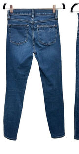 J. Crew Mercantile Button Fly Dark Wash Skinny Fit Denim Jeans Size 26 Photo 0
