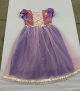 Shnatygren Girls Rapunzel Princess Costume Dress Purple Pink Sequins Size 140 Photo 0