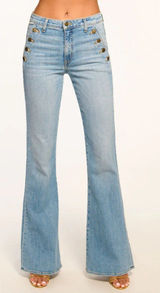 Ramy Brook High-Rise Helena Flare Jean Light Wash Waist 25" Photo 0