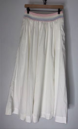nwt abercrombie and‎ fitch For The Trevor Project White Cotton Maxi Skirt M Tall Photo 0