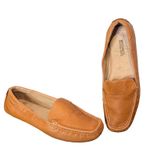 Michael Kors Driving Loafers Womens 5.5 Tan Leather Moc Toe Slip On Shoes Photo 0