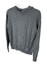 Theory Women Gray Cashmere Blend Hoodie Sweater Size‎ S Photo 0