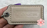 2" COACH Fob Bag Charm Hang tag Hangtag Photo 0