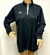 NWT Adidas Aeroready Black 1/4 Zip Long Sleeve Pullover Shirt size XL Photo 0