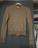 Juicy Couture Sz Small Vintage Y2K Full Zip Hoodie Ruche Details Chateau Couture Photo 0