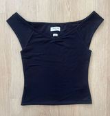 Aritzia Contour Black Short Sleeve Top in Women's Small Photo 0