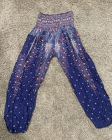 Harem Pants Women’s Multi Color Hobo Rayon Pants One Size Elastic Waist Photo 0