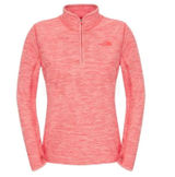 The North Face Women's Pink Quarter Zip Pullover Athletic Top Thumbholes Photo 0