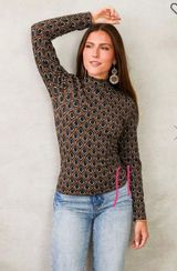Willow + Root Buckle Turtleneck Top Photo 0