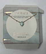 Amazonite Gemstone Necklace Blue‎ Teal Courage Gold Plated Chain Jewelry New Photo 0