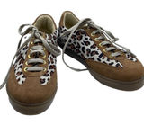 NWT Andre’ size 7 made in Italy suede animal print sneakers. Photo 0