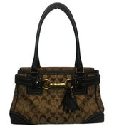 Vintage Y2K tan and brown Coach Signature Hampton bag Photo 0