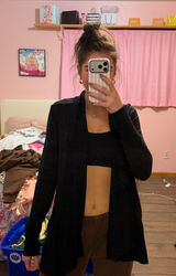 Athleta Black Open-Front Cardigan Photo 0