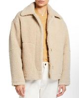 Vince Women's Button Front Sherpa Jacket Size S Photo 0