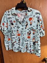 Way to Celebrate Halloween Retro Pinup Cowgirl Witch Pajamas Size Large NWT Photo 0