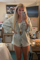 Denim Romper Photo 0