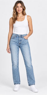 Levi’s 314 Straight-Leg Light Blue Jeans for Women — Photo 0