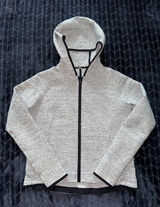 Lululemon Women's Stratum Hoodie Heathered Space Dyed Grey Full Zip Sz 6 Photo 0