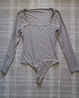 Abercrombie Soft Matte Seamless Bodysuit Long Sleeve Square Neck Photo 0