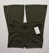 NWT Nike Yoga Dri-FIT Luxe Flared Pants, Green, Size 1X Photo 0