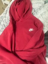 Red Nike Hoodie Sweatshirt Photo 0
