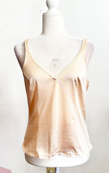 Vintage Lace Trim Tank Top, Coquette Y2K Fairycore‎ 2000s Bridal Medium Photo 0