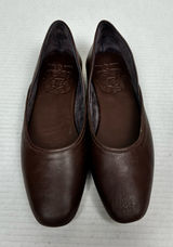 Bali ELF Made by Hand Brown Leather Ballet Flats D’Orsay Slip On Shoes Sz 6 Photo 0