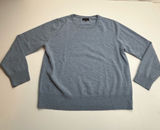Quince 100% Mongolian Cashmere Crewneck Sweater Faded Denim Blue Womens Large Photo 0