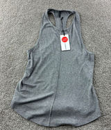 VIM MIA Serenity Racer Tank Top Sleeveless Shirt Yoga Gray Size Med Active‎ NWT Photo 0