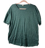 Wishlist green linen t-shirt women’s size m/l Photo 0