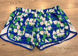 Under Armour Women's‎ Running Shorts Size Large L Blue Green White Graphic Lined Photo 0