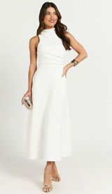 New Showpo Macy Midi Dress High Neck A Line Dress Size XS MSRP $129 Photo 0